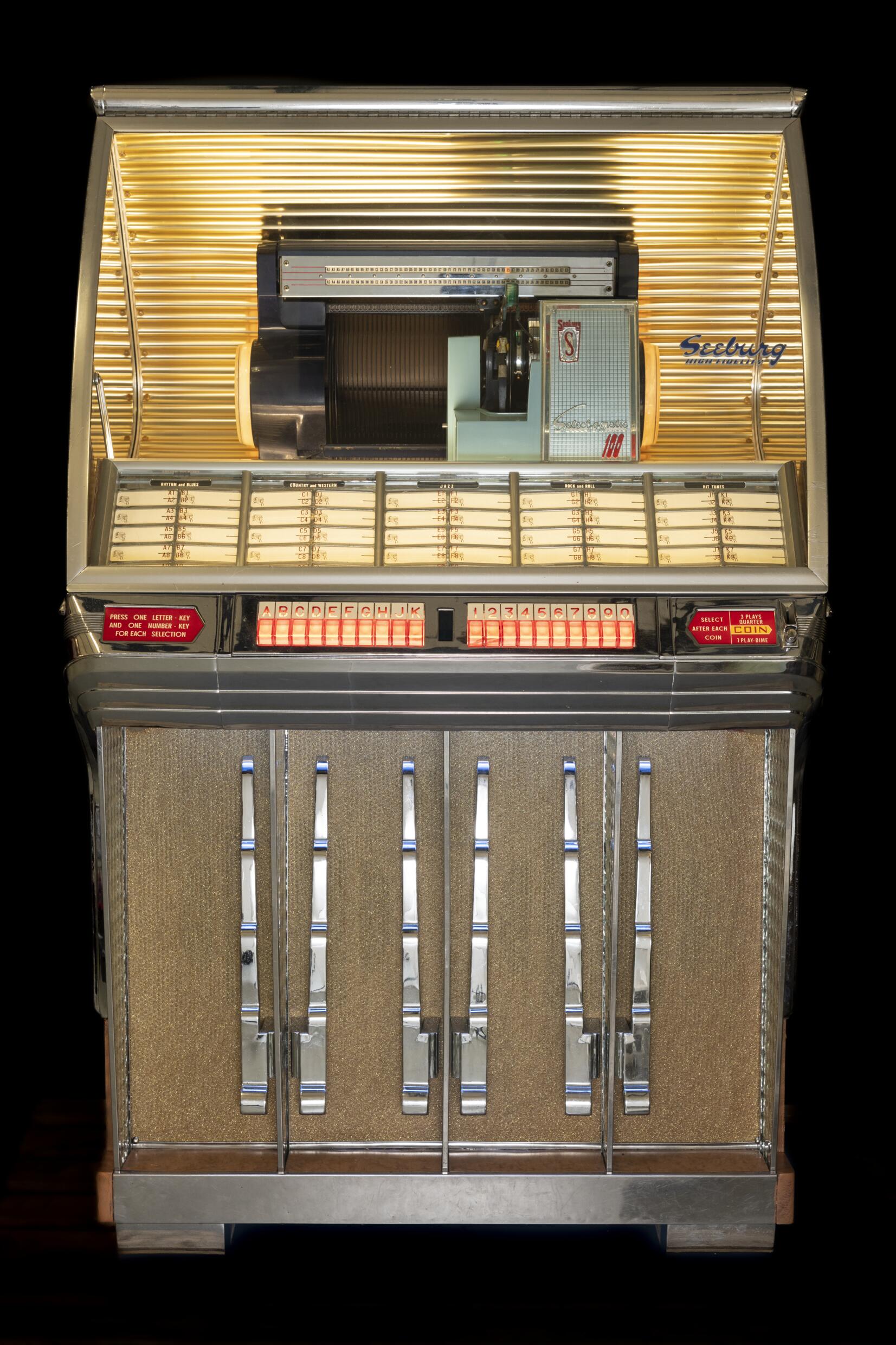 Jukebox de marque Seeburg (1954), Copyright : F. Deval, mairie de Bordeaux