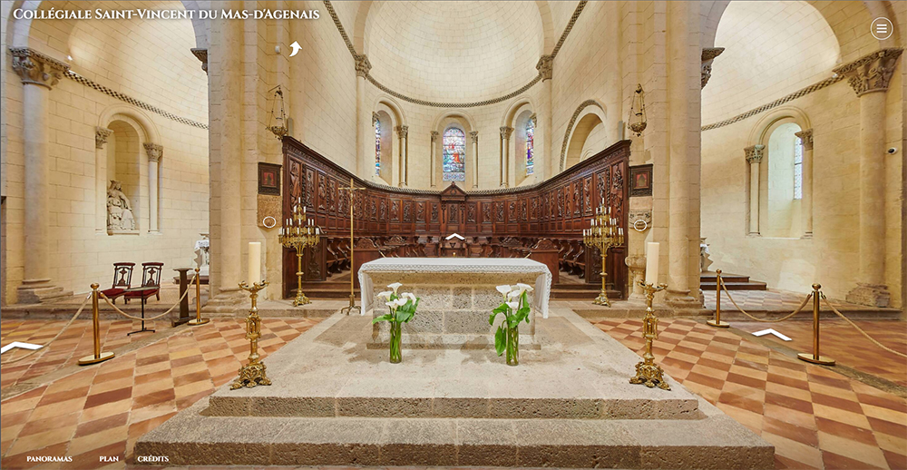 Visite virtuelle de la collégiale