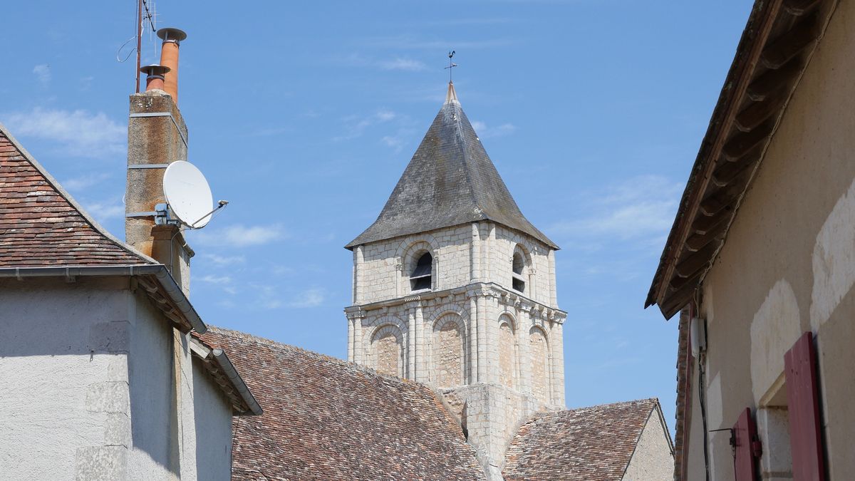 Clocher de l'église d'Angles-sur-l'Anglin © Région Nouvelle-Aquitaine,  Inventaire Général du patrimoine culturel, J. Chalard-Deschamps
