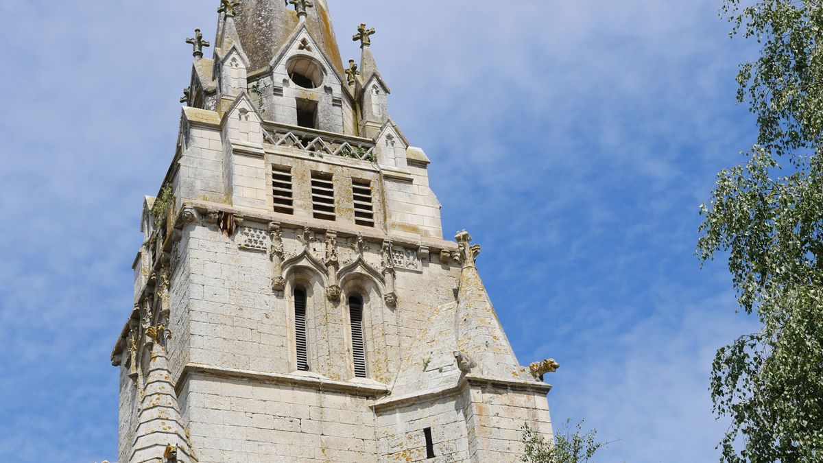 Clocher de l'église de La Mothe Saint Héray © Région Nouvelle-Aquitaine, Inventaire Général du patrimoine culturel, J. Chalard-Deschamps