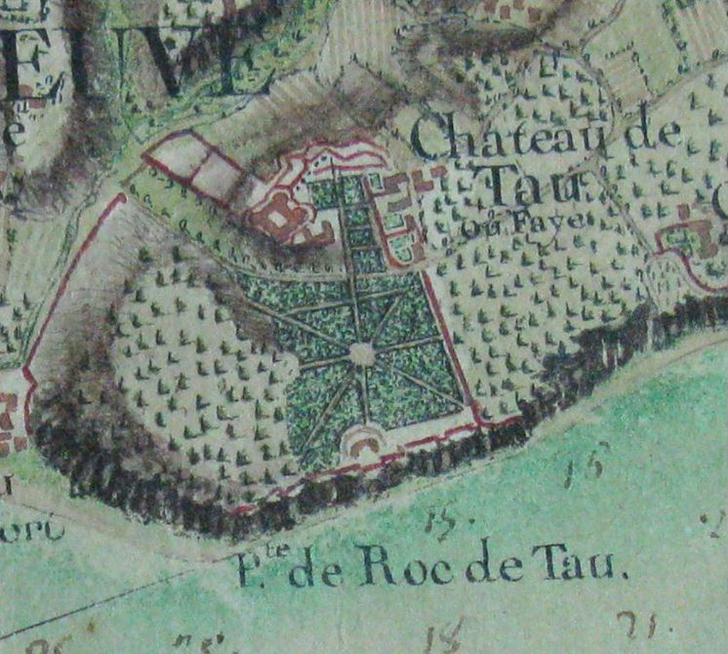 Extrait de la carte de l'embouchure de la Garonne, 1759 (Archives nationales).