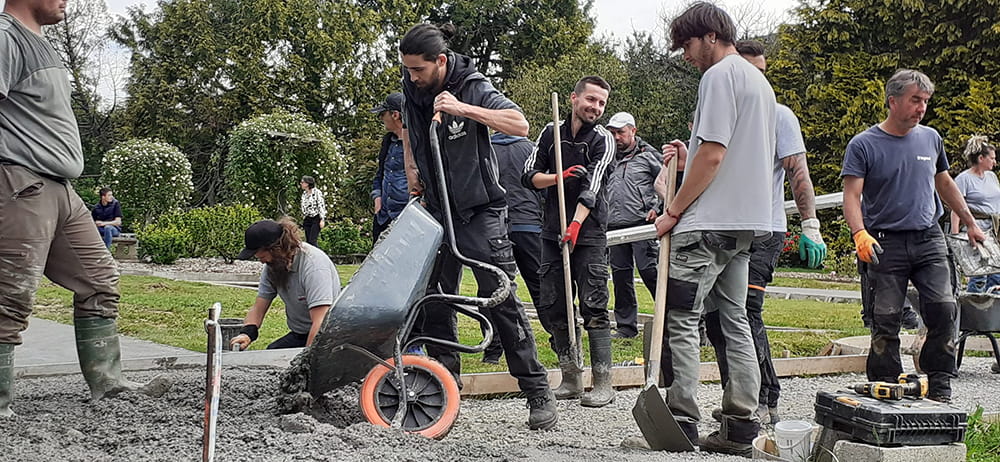 Chantier-école de la roseraie des Vaseix, 2023 © Lycée des Vaseix