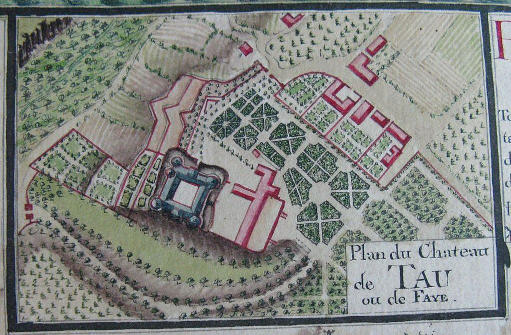 Vignette de la carte de l'embouchure de la Garonne, 1759 (Archives nationales).