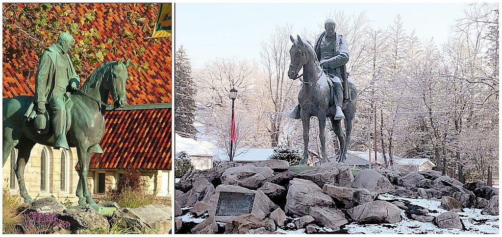 Fig. 12. Louis Saint-Lannes, monument à Henry Gassaway Davis, 1927. Elkins (Virginie-Occidentale), Randolph Avenue (photo site « Equestrian Statues »).