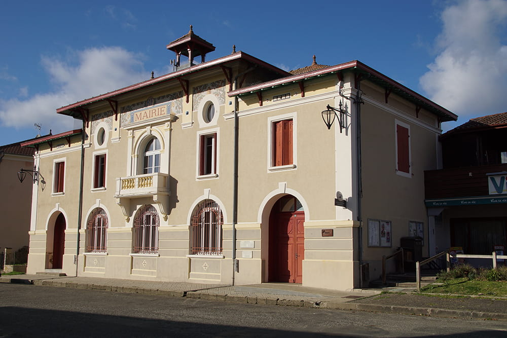 La mairie en 2020. © Inventaire général du patrimoine culturel, PNR des Landes de Gascogne.
