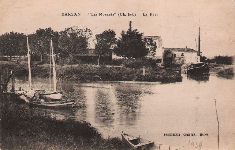 Le port des Monards, carte postale en 1939.