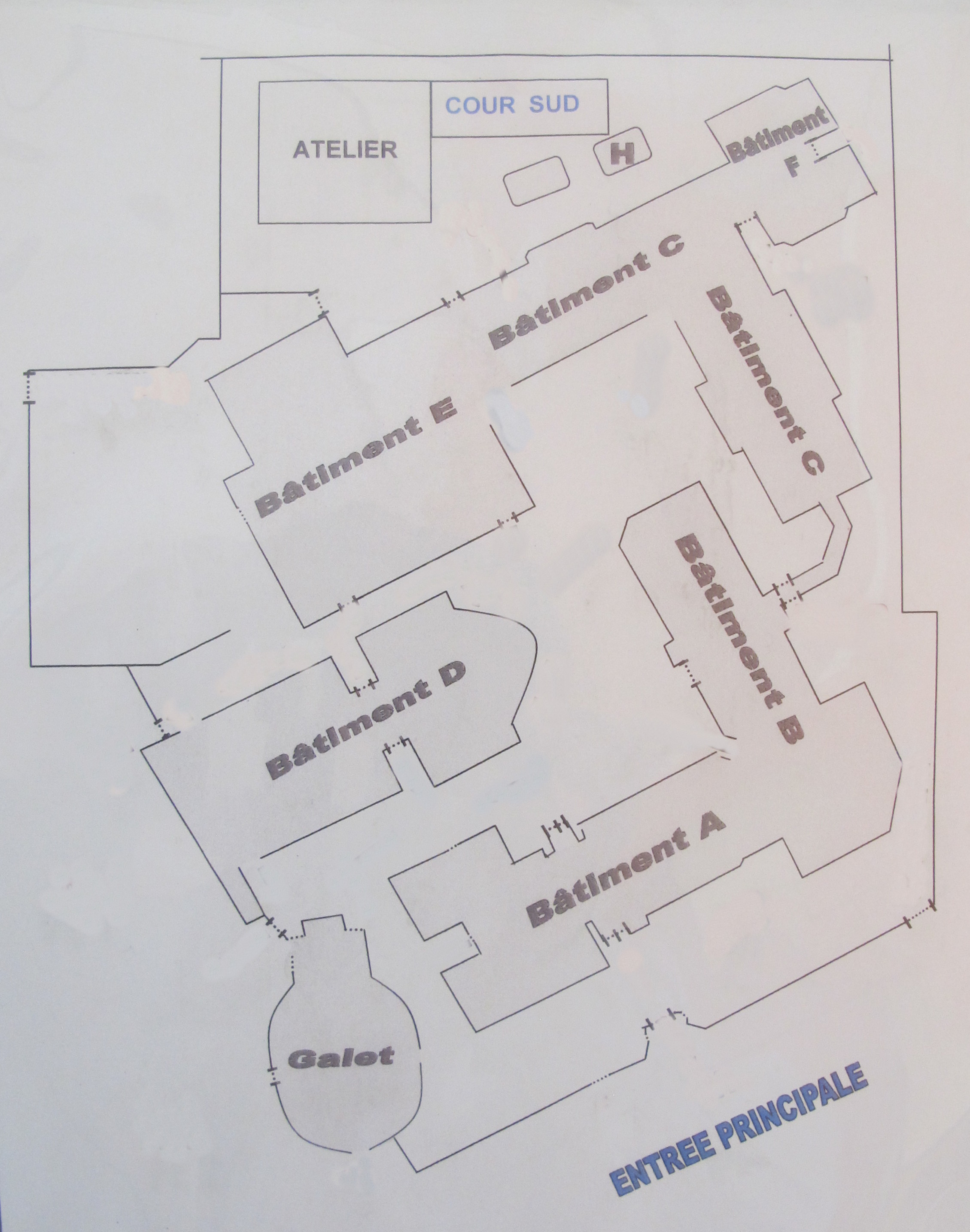 Plan général du lycée.