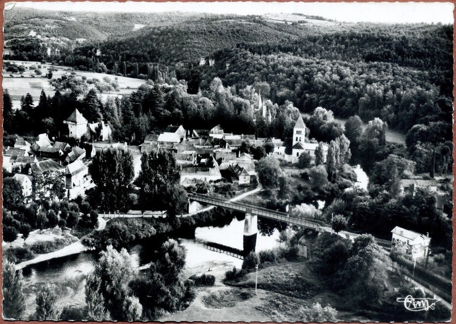 Vue aérienne de Saint-Léon, carte postale 