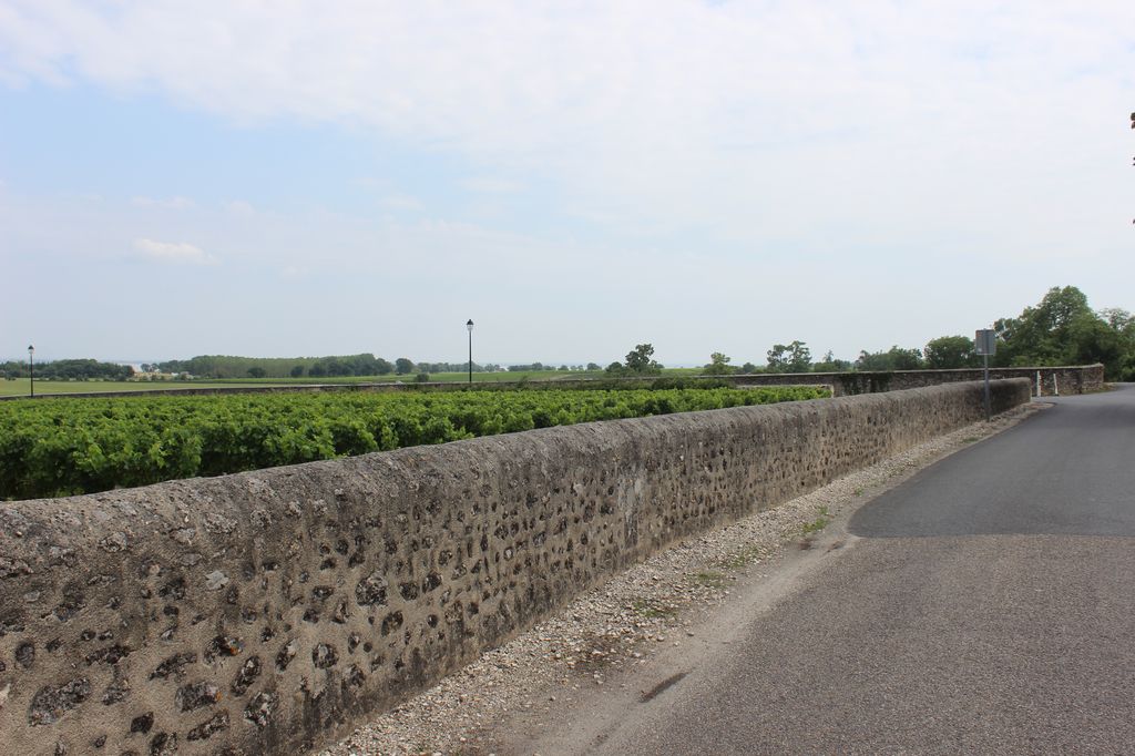 Mur de clôture à l'est du village (rue Jeanne d'Arc).