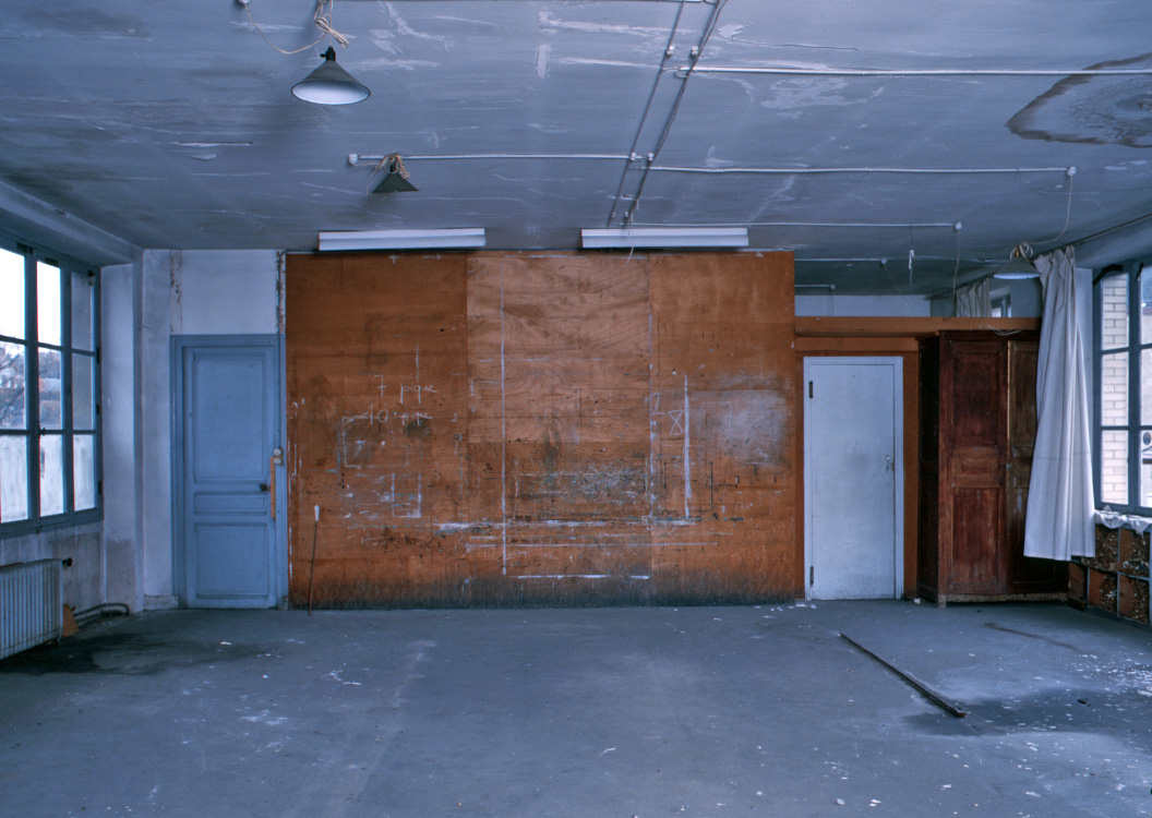 Atelier de peintre-cartonnier, au second étage du bâtiment édifié en fond de cour et abritant les ateliers de tissage. 