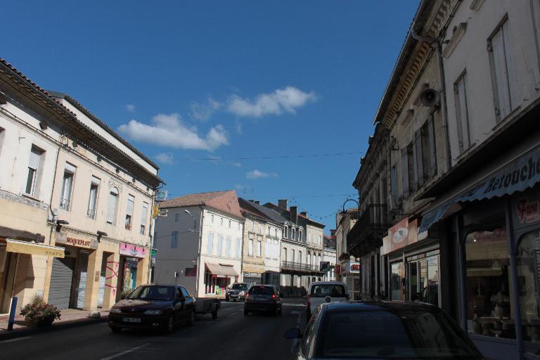 Le centre-ville, depuis la rue Thiers.