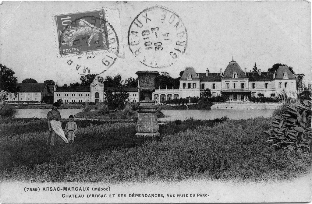 Carte postale du château, vers 1910.