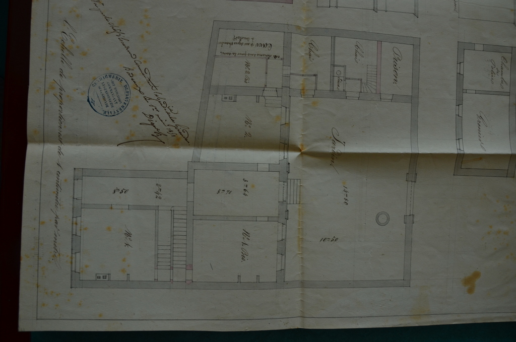 Plan du logement, 1851.
