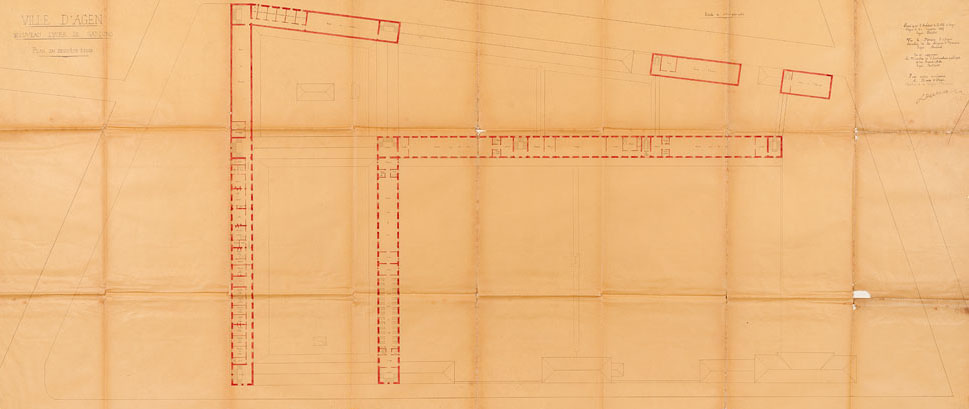 Plan du deuxième étage en 1887