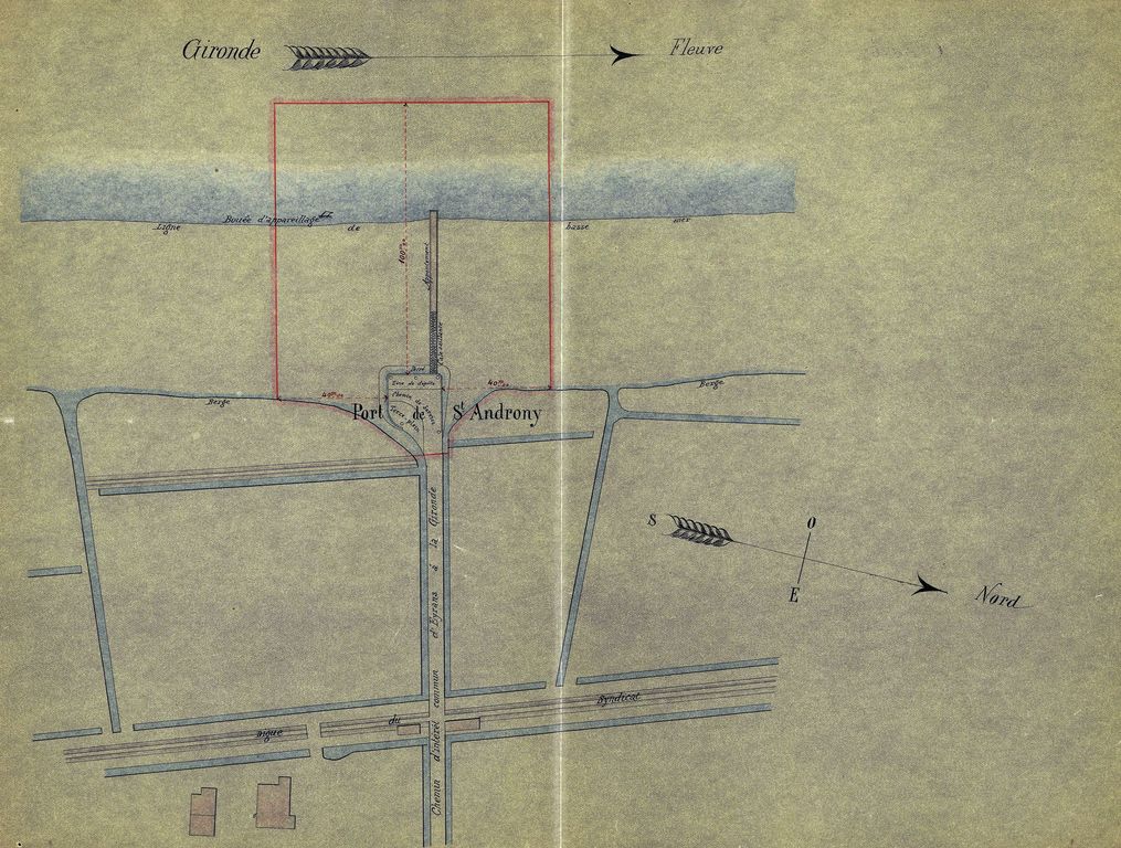 Plan de fixation des limites du port, 9 mai 1894.