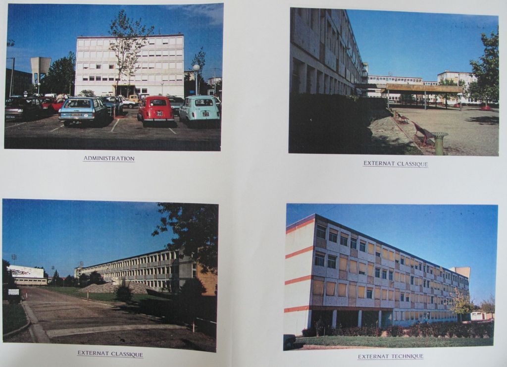 Prise de vue années 1980-1990. Bâtiments construits en 1965-1966 (coll. part).