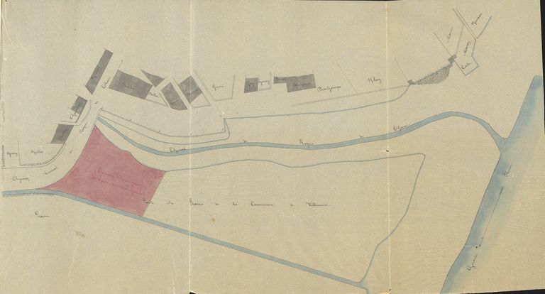 Extrait du plan de la Gironde, 1871.
