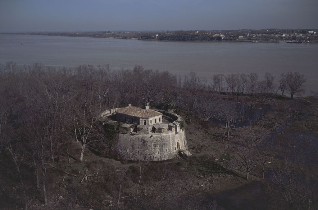 Vue aérienne du fort depuis le sud-ouest.