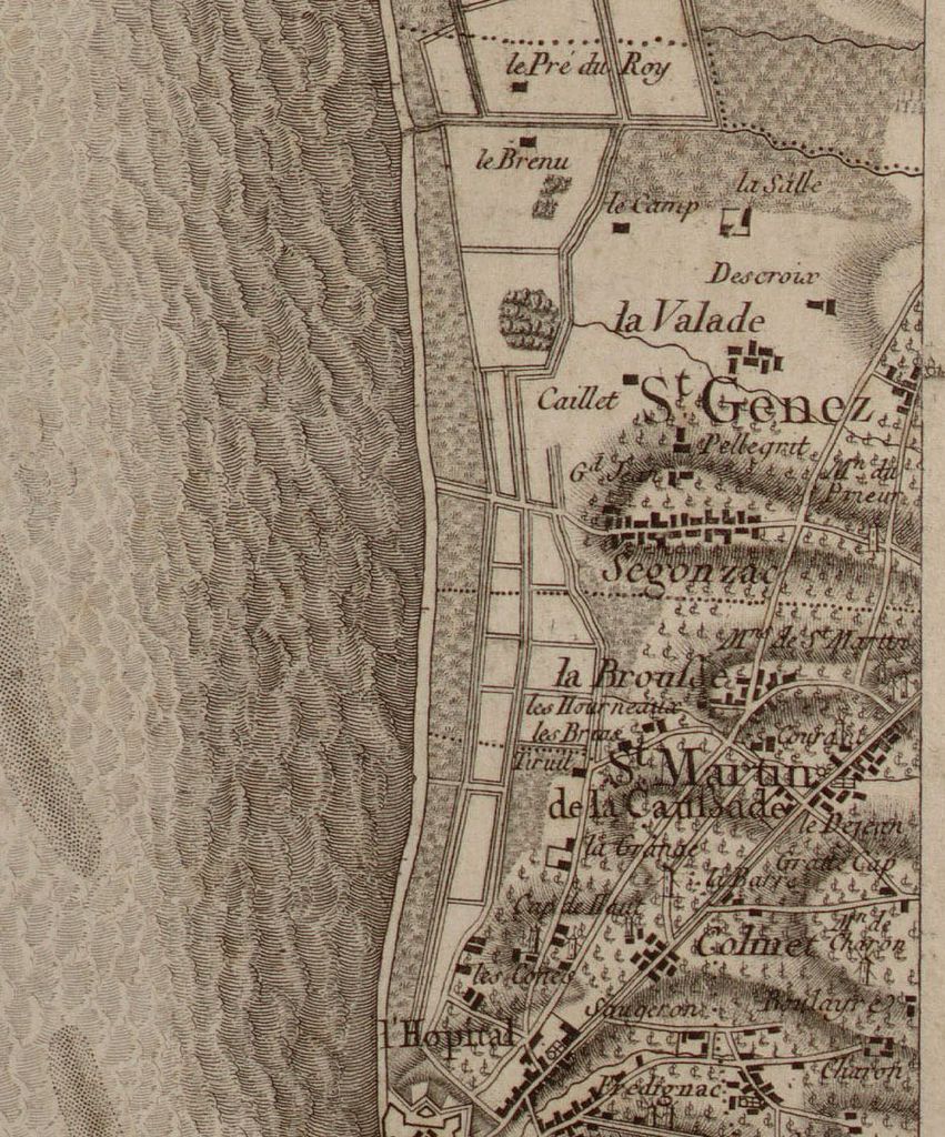 Carte de Belleyme, planche n°12, détail.
