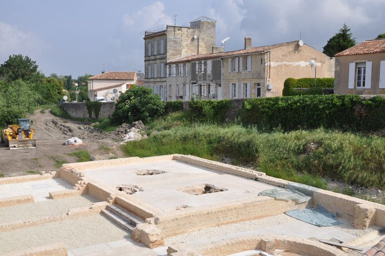 Vue du bourg depuis la villa gallo-romaine.