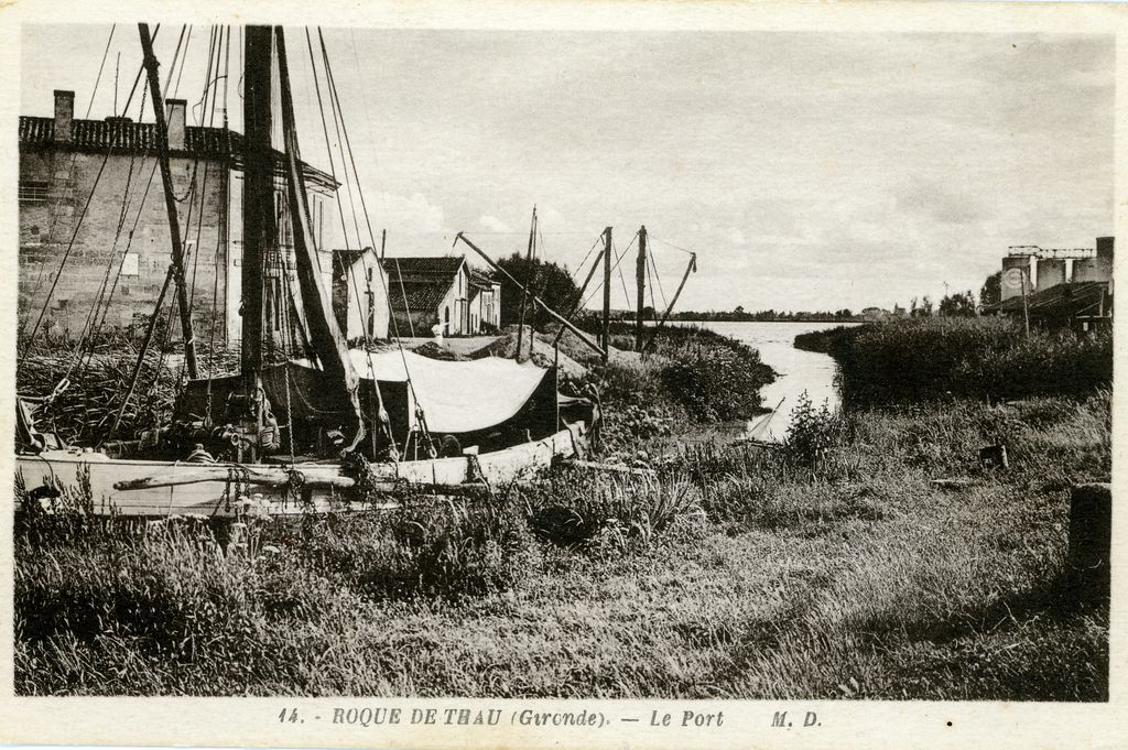 Carte postale, début du 20e siècle (collection particulière) : Chenal et port.