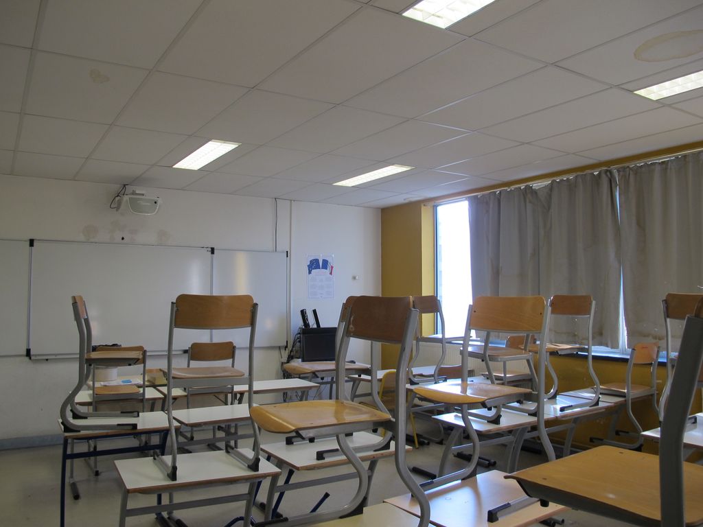 Salle de cours. Lycée Saint-Louis.