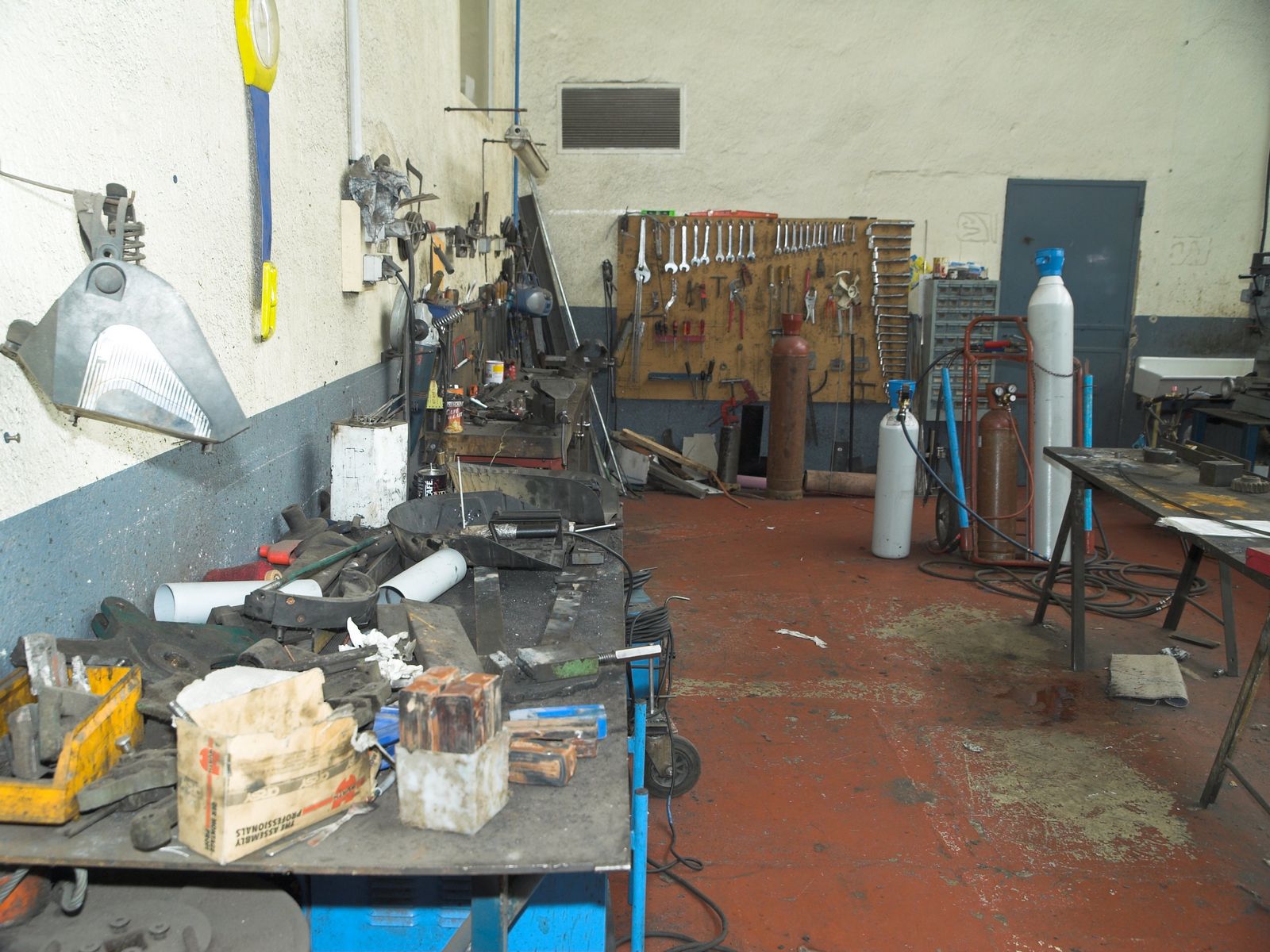 L'atelier d'entretien mécanique des machines de l'usine.