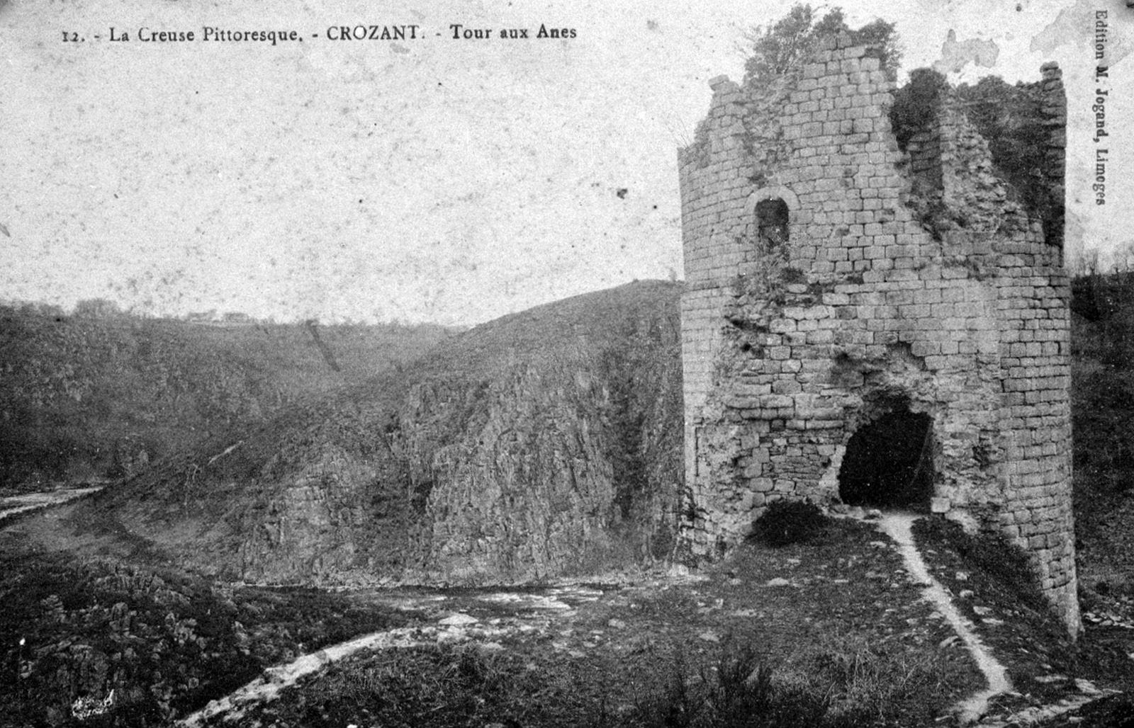 Carte postale ancienne : la tour des Anes (s.d.).