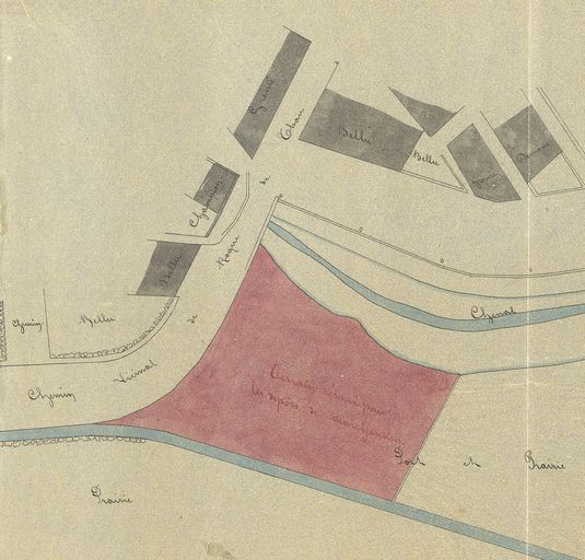 Extrait du plan de la Gironde, 1871 : détail.