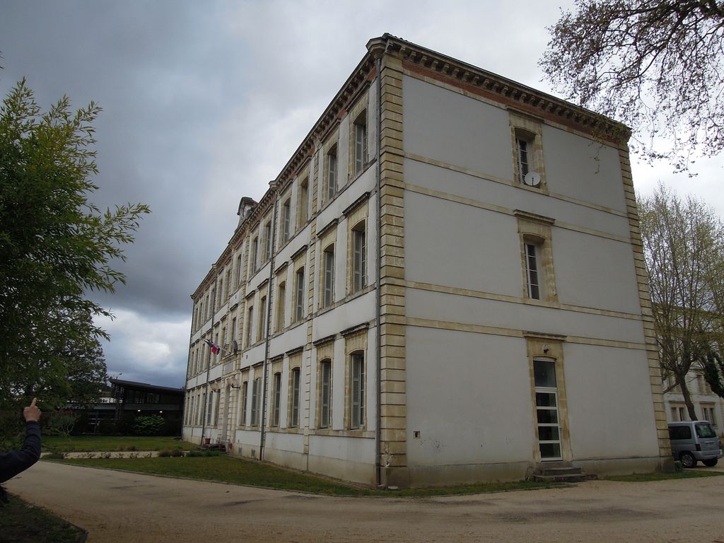 Pignon de la façade du XIXe siècle