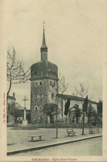 L'ancienne église Saint-Vincent (avant 1891). Carte postale, 4e quart 19e siècle. Clouet (photographe) ; Vielle (éditeur).
