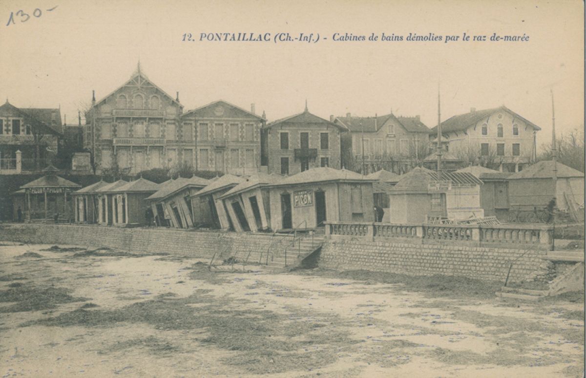 Les villas de Pontaillac en 1924.