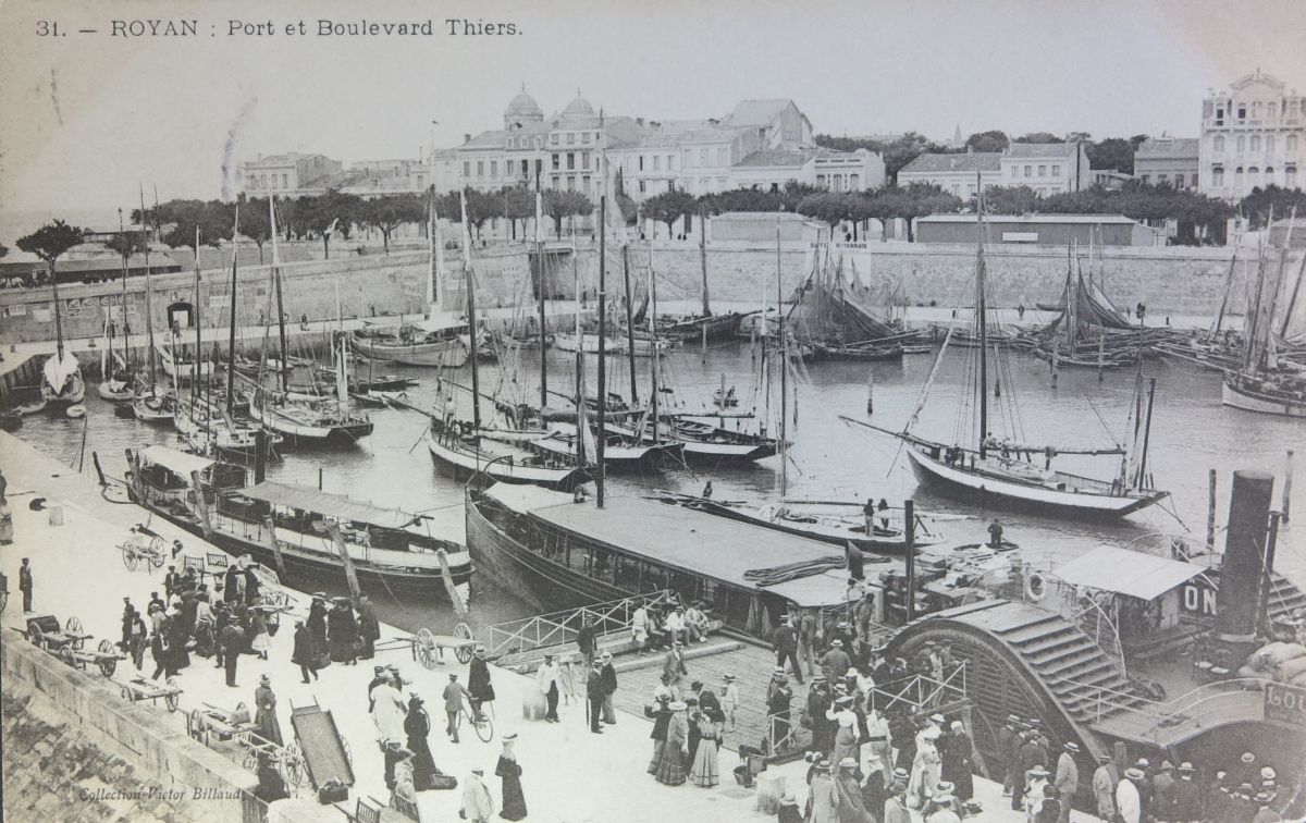 Le port vu depuis la Vieille jetée vers 1900.
