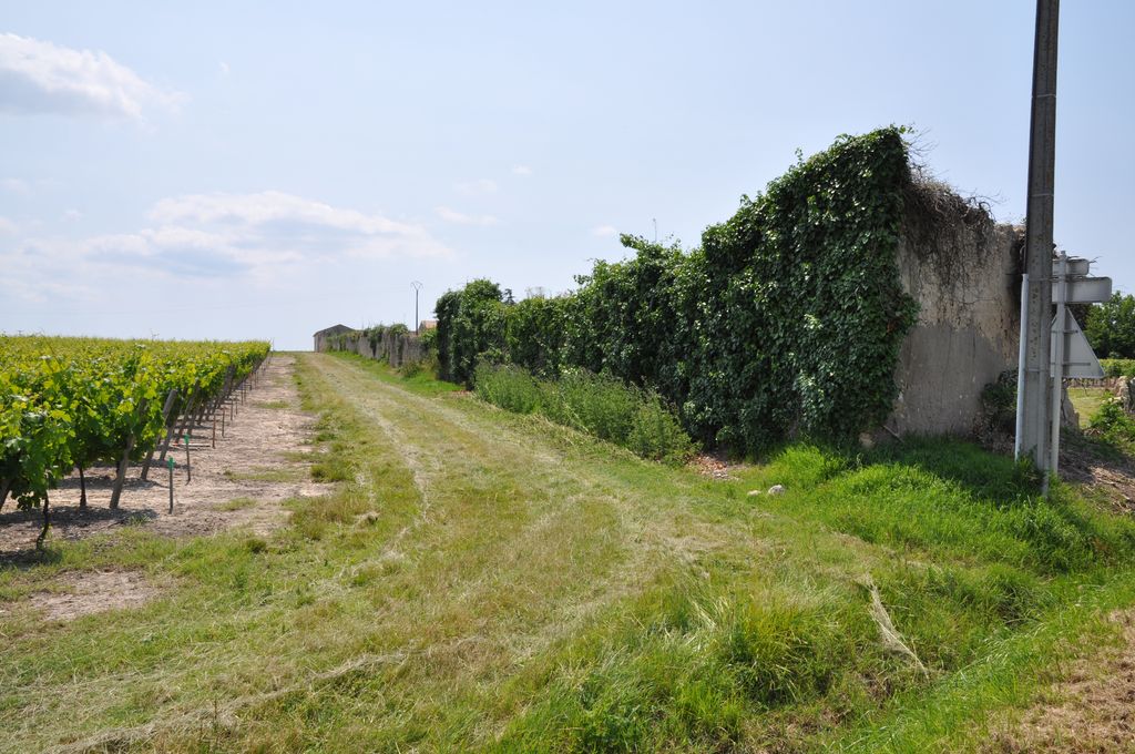Mur de clôture au-nord-est.