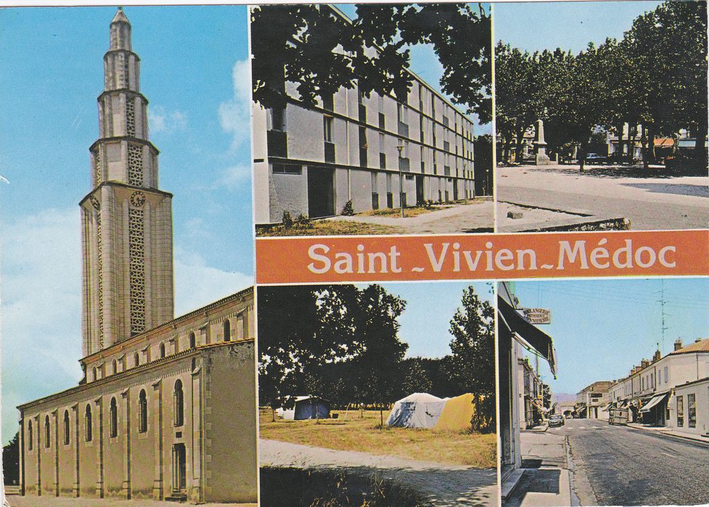  Carte postale (collection particulière) : vues du village dans les années 1970.