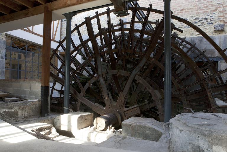 La roue Sagebien , vue de flanc.