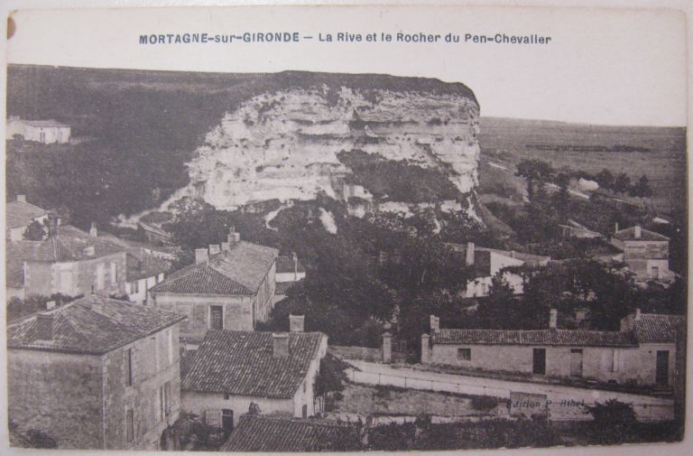 Le hameau de la Rive sur une carte postale du début du 20e siècle.