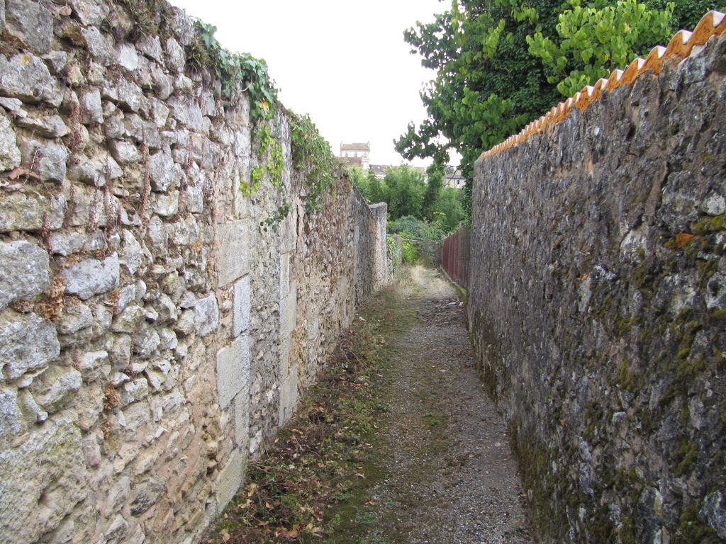 Rue des maçons : servitude de passage donnant accès aux jardins en contrebas.
