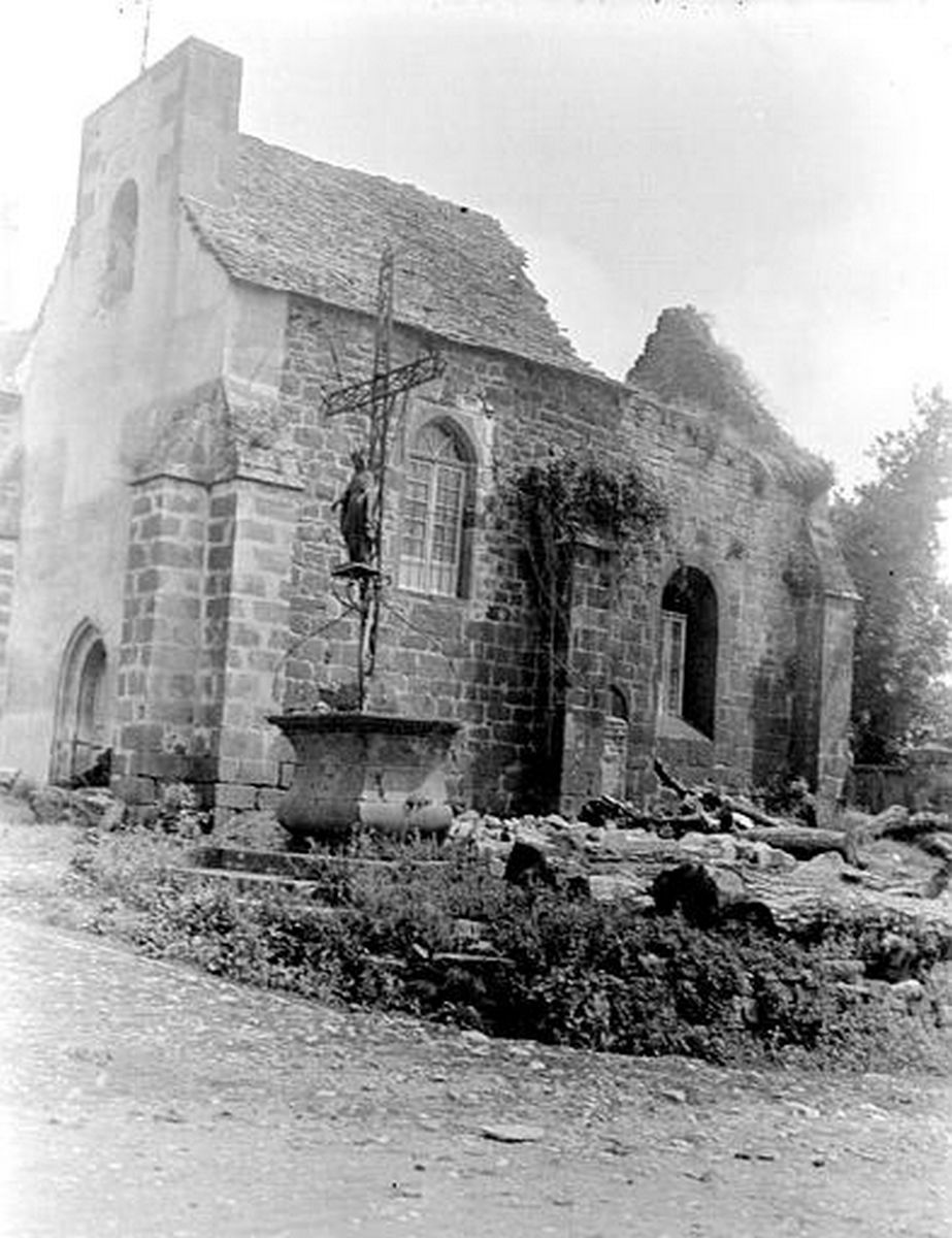 Photographie de la chapelle avant sa restauration.