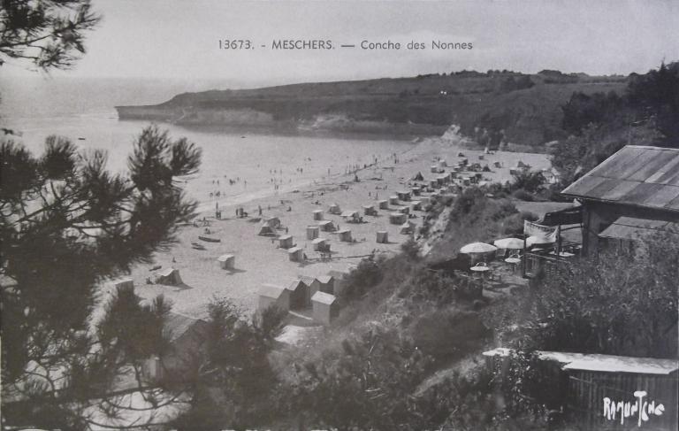 La plage des Nonnes vers 1930.