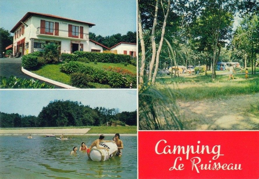 Le camping Le Ruisseau, carte postale, 4e quart 20e siècle.