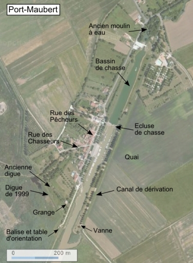 Plan actuel de Port-Maubert.