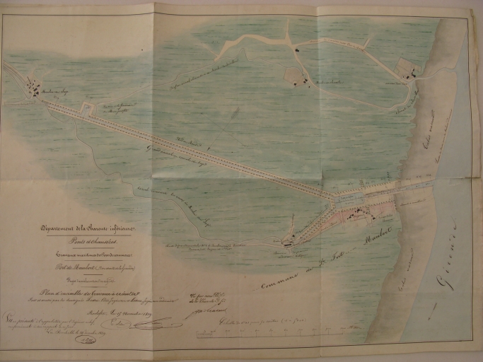 Projet d'amélioration de Port-Maubert par l'ingénieur Lessore en 1839.