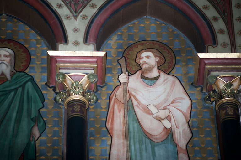 Saint Jacques, peintures décoratives du chœur de l'église paroissiale Saint-Jacques.