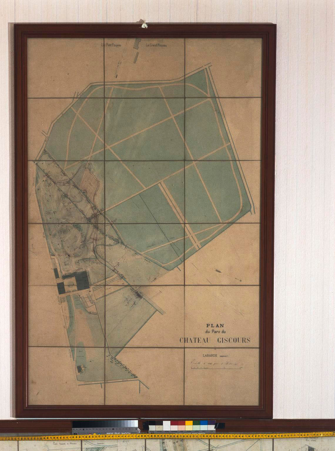 Plan du parc dressé par Eugène Bülher, [1878].