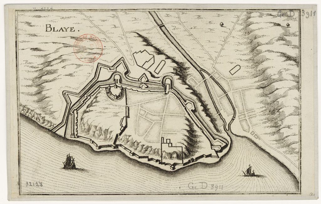Plan de la citadelle. Gravure, d'après Tassin, années 1630 (GED-3911).