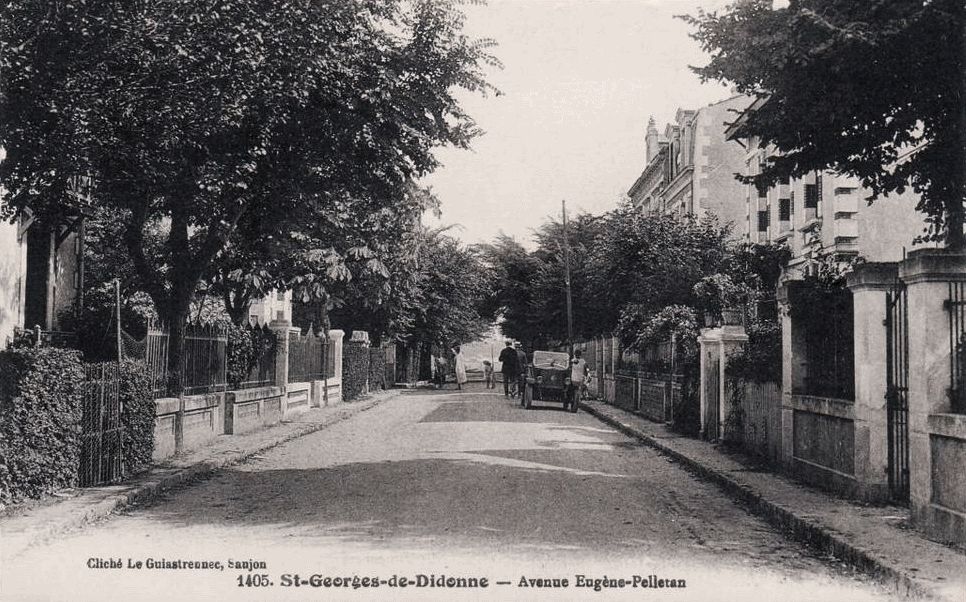L'avenue Eugène-Pelletan, créée à la fin du 19e siècle, carte postale vers 1900.