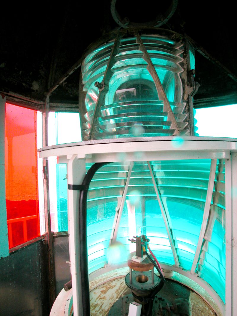 La lanterne au sommet du phare.