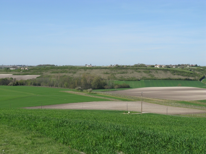 Les Rivades et les hauteurs de Floirac vues depuis le terrier de Beaumont.