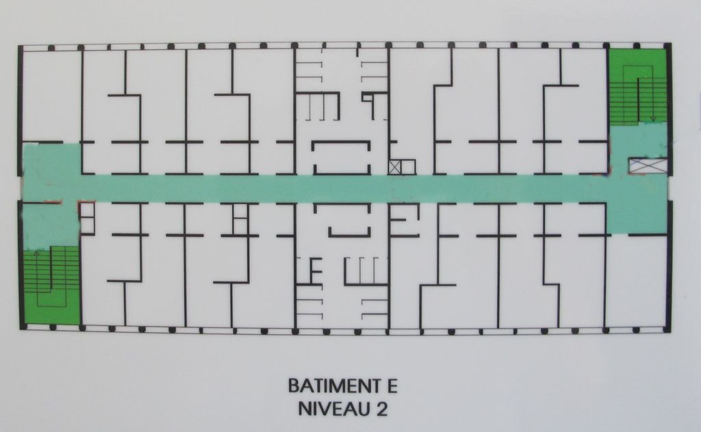 Plan du niveau 2 du bâtiment E.